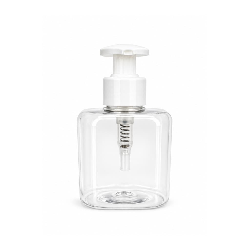 15 Frascos Pet Cubo 200ml com Válvula Pump para Shampoo/Sabonete