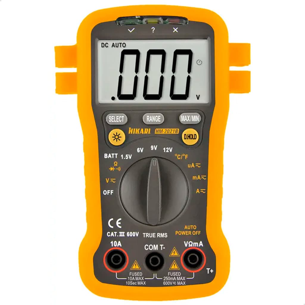 Multimetro Digital HM-2021B Hikari True RMS Medidor de Tensao Frequencia Temperatura Original