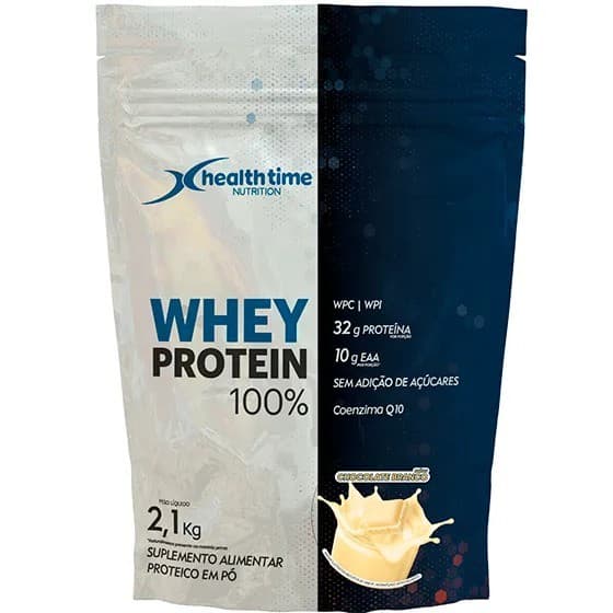 WHEY PROTEIN SABOR CHOCOLATE BRANCO 2,100KG HEALTH TIME