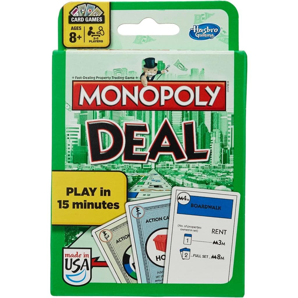 Jogo de Cartas Monopoly Deal |   Jogo de Cartas de Rápida Duração |   Jogos Divertidos para Famílias e Crianças |   Idad