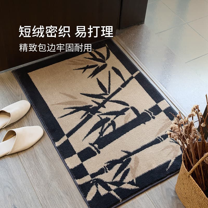 Novo estilo chinês tapetes de entrada High-End porta tapete antiderrapante porta entrada sala estar entrada máquina domé