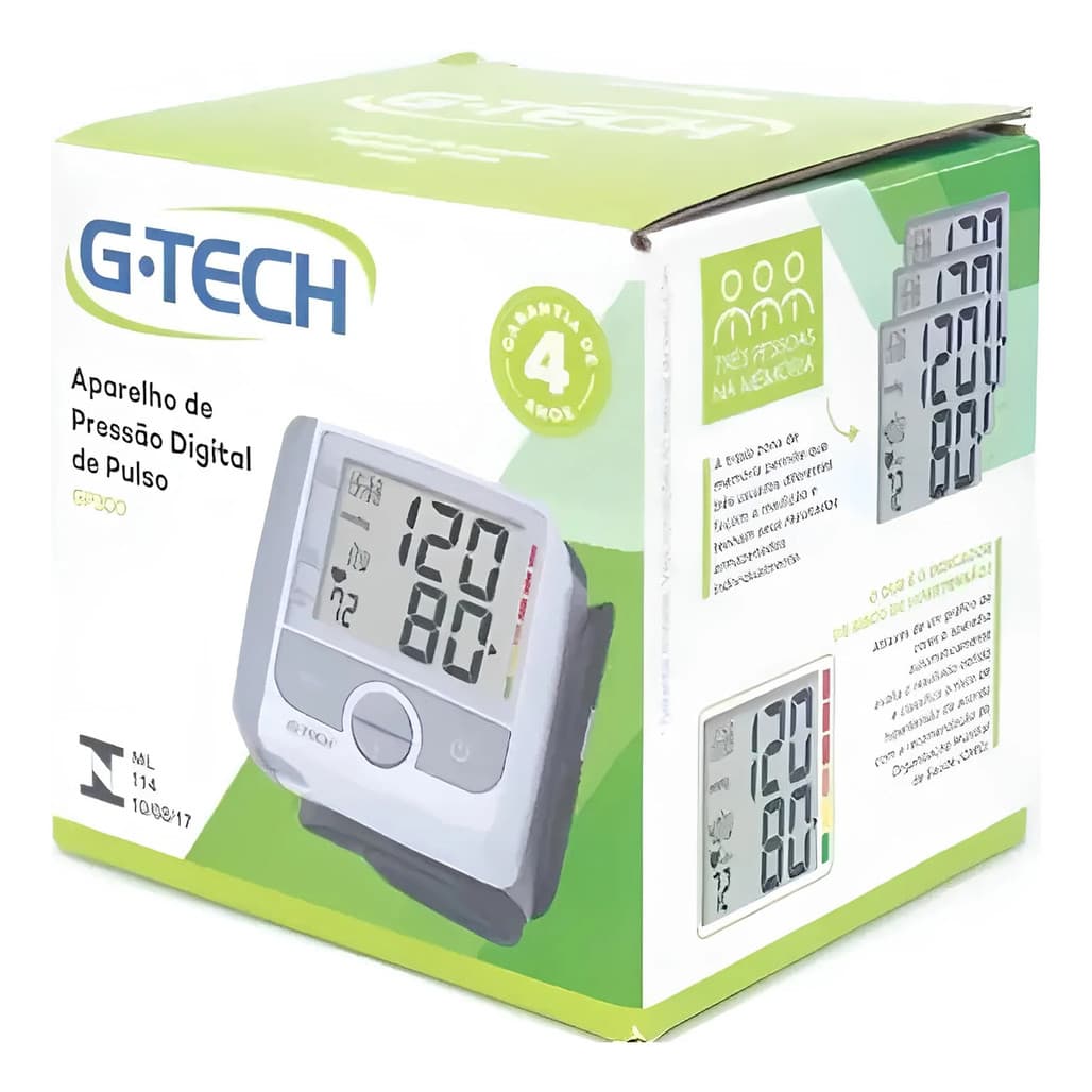 Aparelho Medidor de Pressão Arterial Digital Pulso G-tech