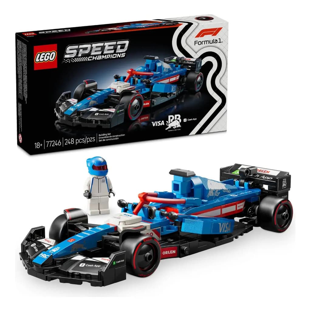 LEGO Speed Champions 77246 Visa Cash App RB VCARB 01 F1 248 Peças Carro de Fórmula 1 para Montar e Colecionar