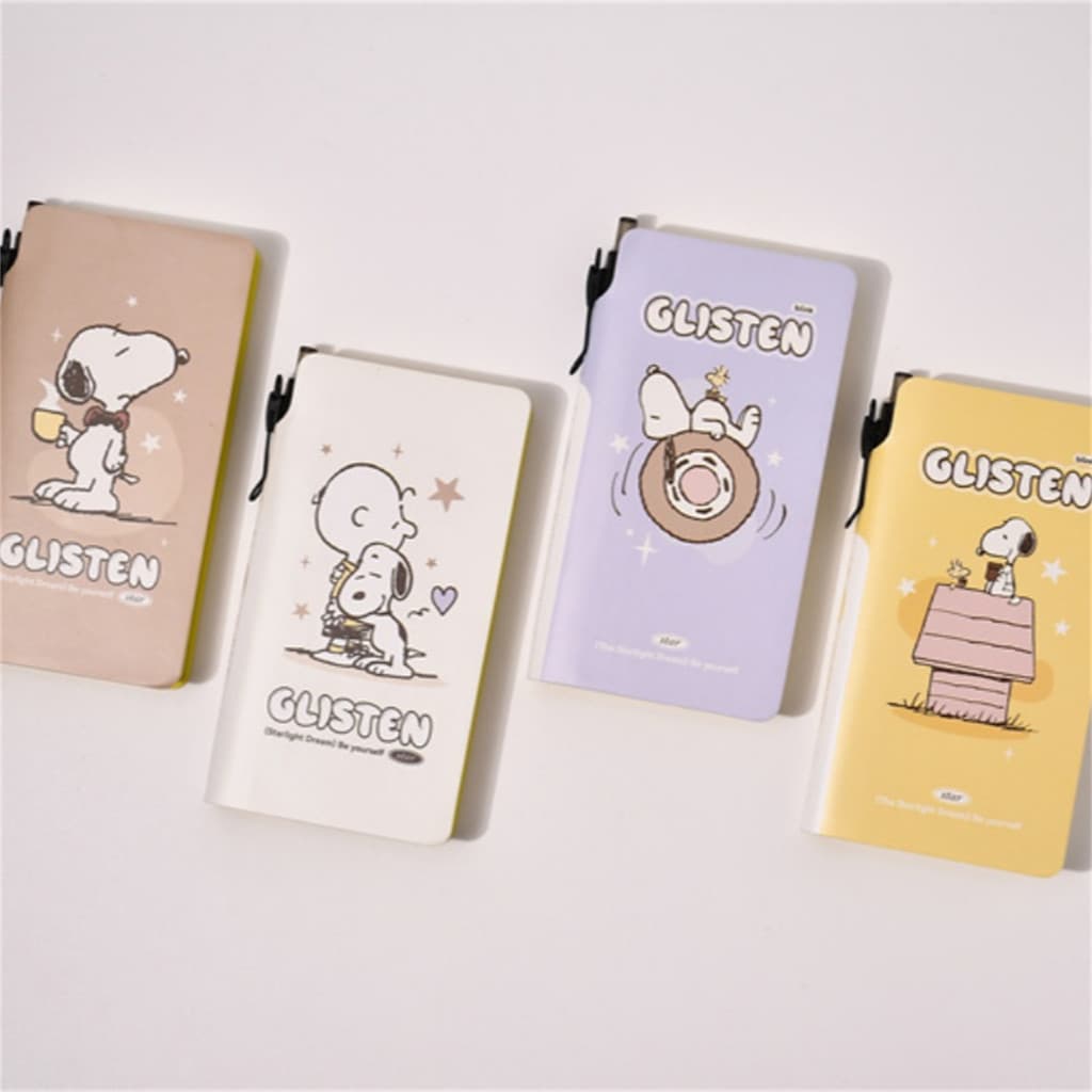 Isar Snoopy 48K Caneta Inserir Notebook Portátil Manual Bolso Notebook Dos Desenhos Animados Estudante Notebook Portátil