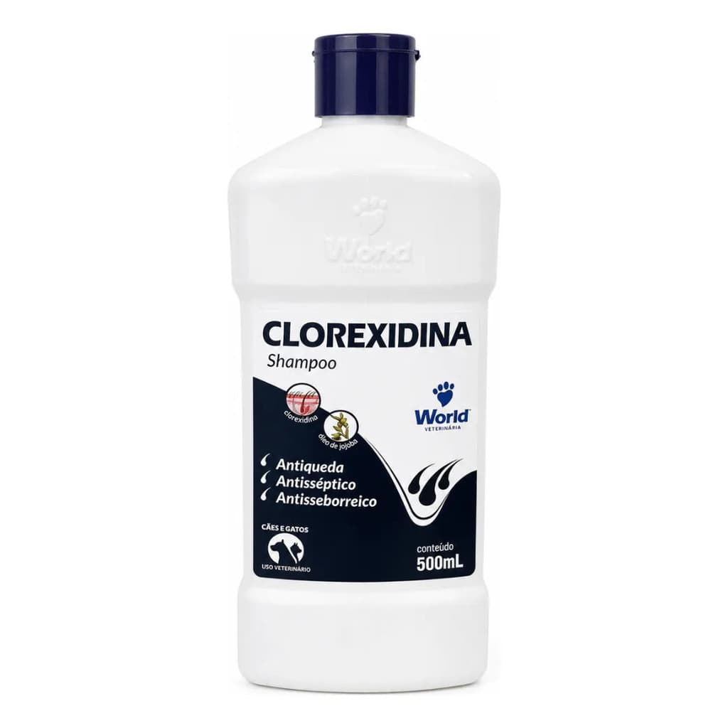Shampoo Clorexidina Dug's World Para Cães E Gatos 500ml