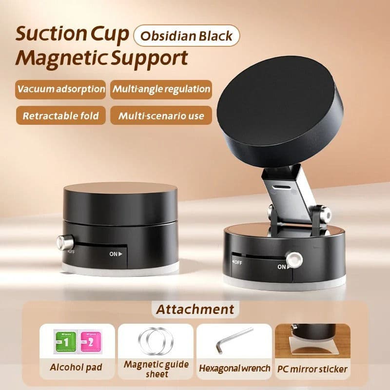 Suporte Para Carro Celular Com Sucção A Vácuo Painel – 360 ° Giratório De Telefone iPhone E Samsung