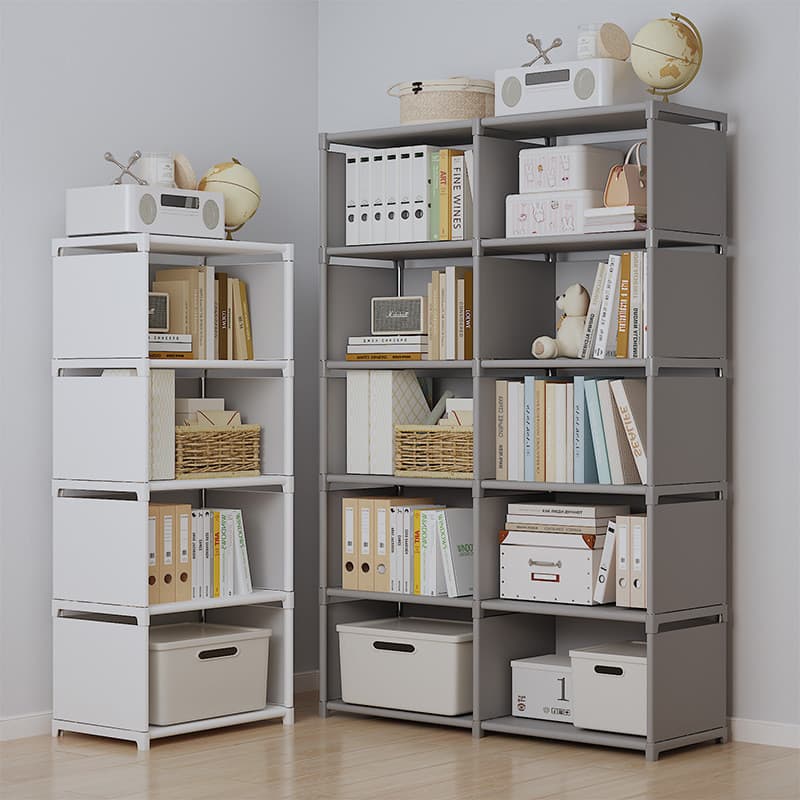Estante simples de chão, estante para estudantes, Rack de armazenamento para crianças, prateleira de suporte de parede, 