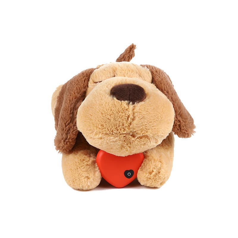 Brinquedos de treinamento de filhote de cachorro de batimento cardíaco, brinquedos confortáveis de pelúcia para animais 
