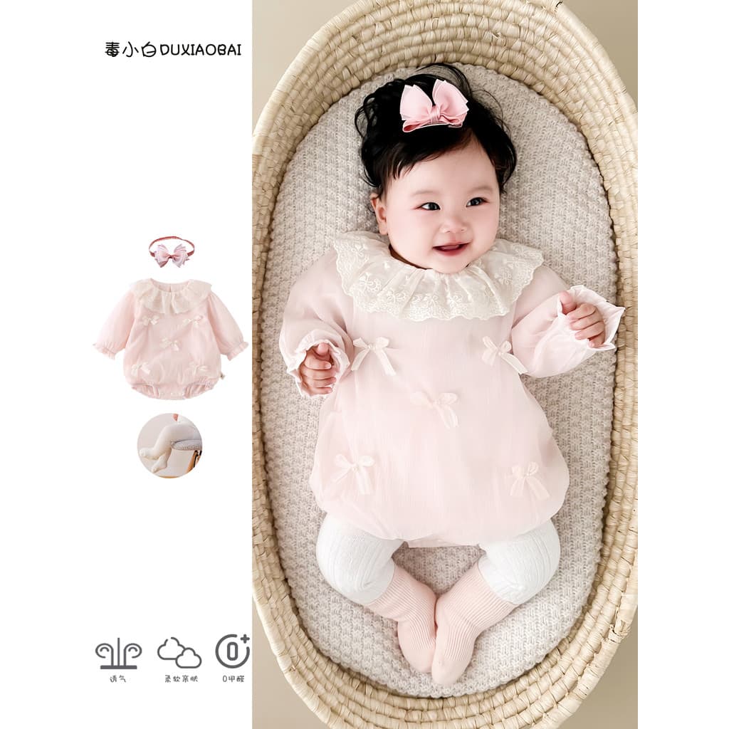 Roupas de bebê roupas de outono roupas de bebê 2026 novo estilo estilo coreano moda pequena idade mensal menina bonito p