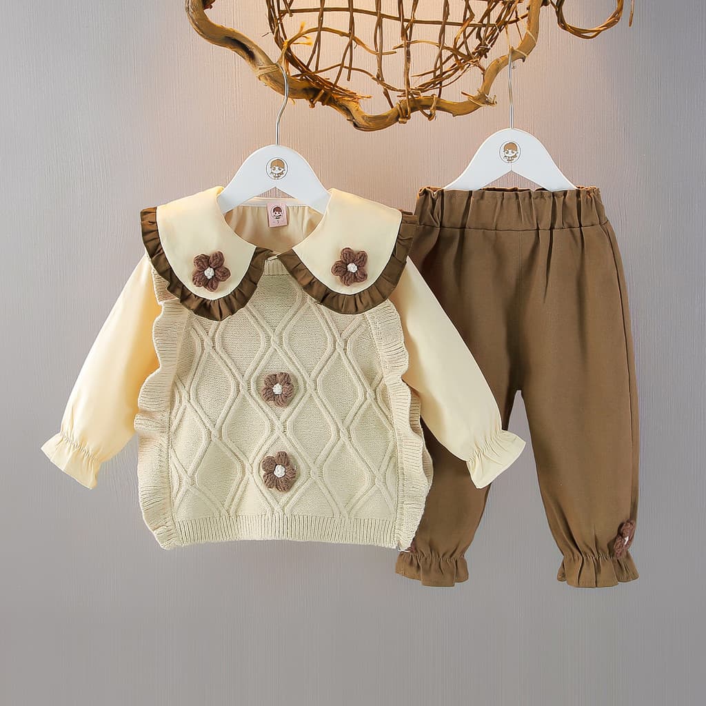 Bebê bebê crianças roupas do bebê menina outono roupas 2026 novo estilo moda terno roupas da menina princesa saia terno 