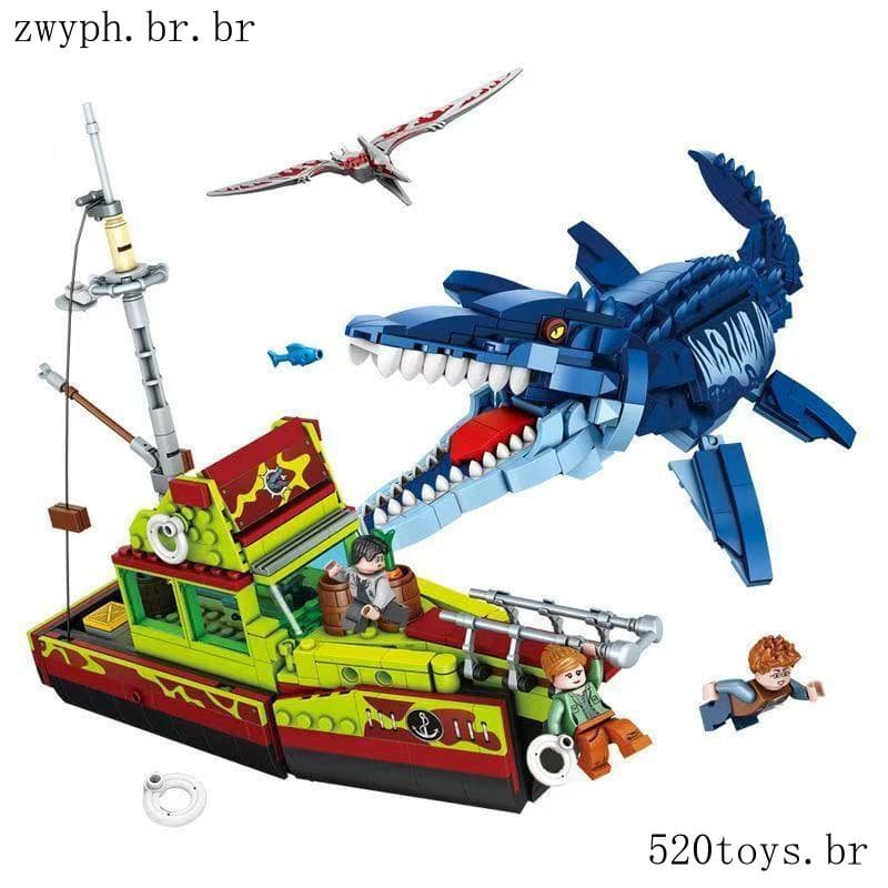(multiespecificação) Blocos De montar modelo Jurassic World Dinossauro + ninjago dragão série Compatible lego brinquedos