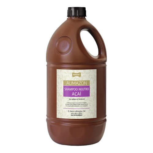 Shampoo Neutro Açaí 5L Perigot Para Cães e Gatos Banho e Tosa Petshop