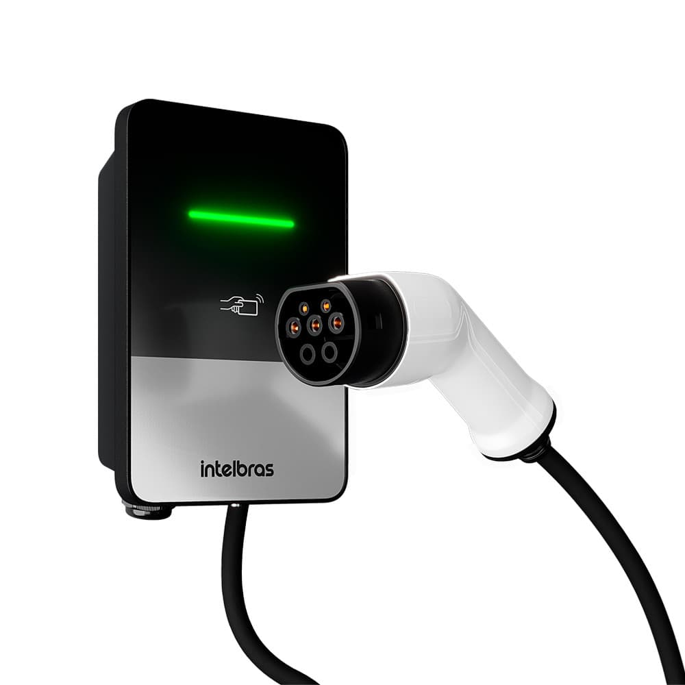 Carregador veicular estação de recarga Intelbras para veículos elétricos Home - AC 7,4 KW