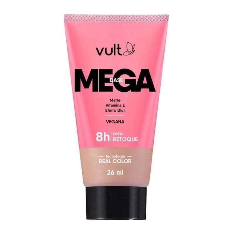 Base Liquida Vult Mega Base 8h Zero Retoque Matte Cor V320 26ml