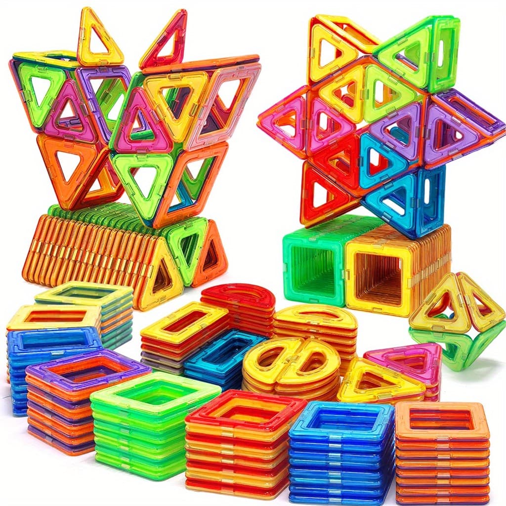 Conjunto de brinquedos de peças magnéticas, brinquedos educativos, brinquedos de empilhamento, brinquedos para meninos e
