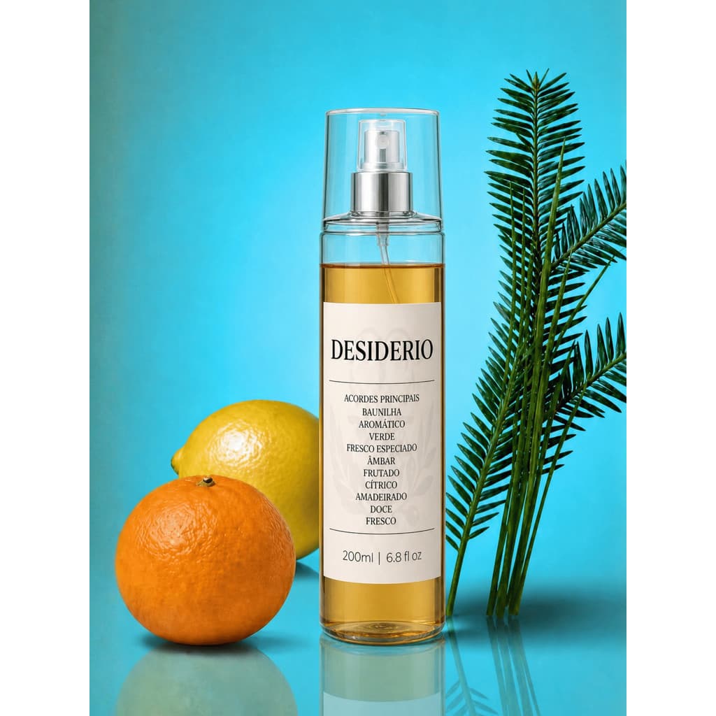 Body Splash Masculino Desiderio Contratipo Inspirado Importado Premium Alta Fixação