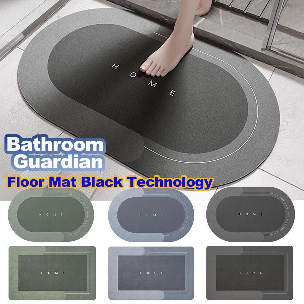 Tapete para Sala de Estar/Tapete de Chão Super Absorvente de Secagem Rápida/PVC + Veludo Simples Moderno Antiderrapante 