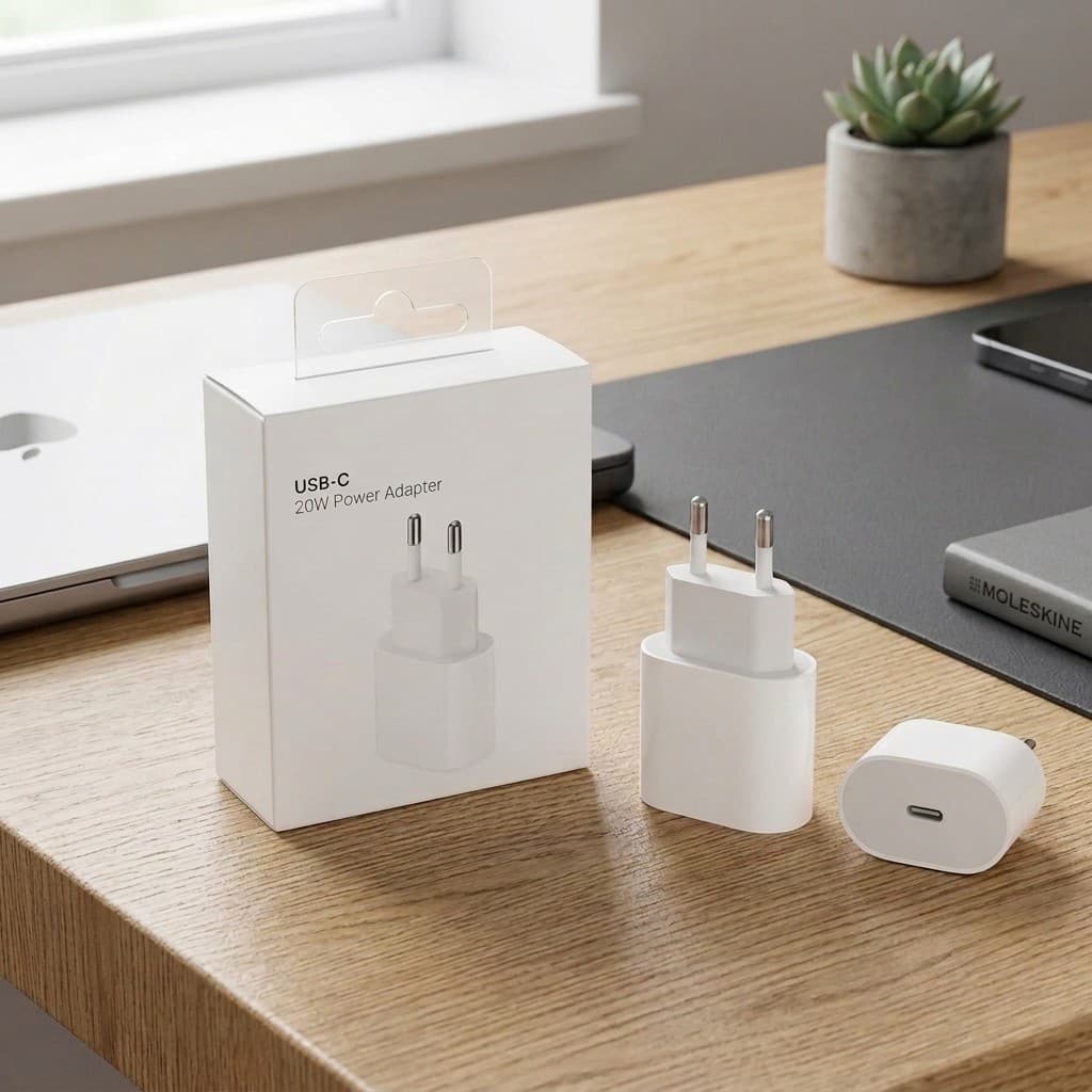 Fonte Carregador Rápido 20W USB-C Tipo C para Celular iPhone Bivolt Tomada