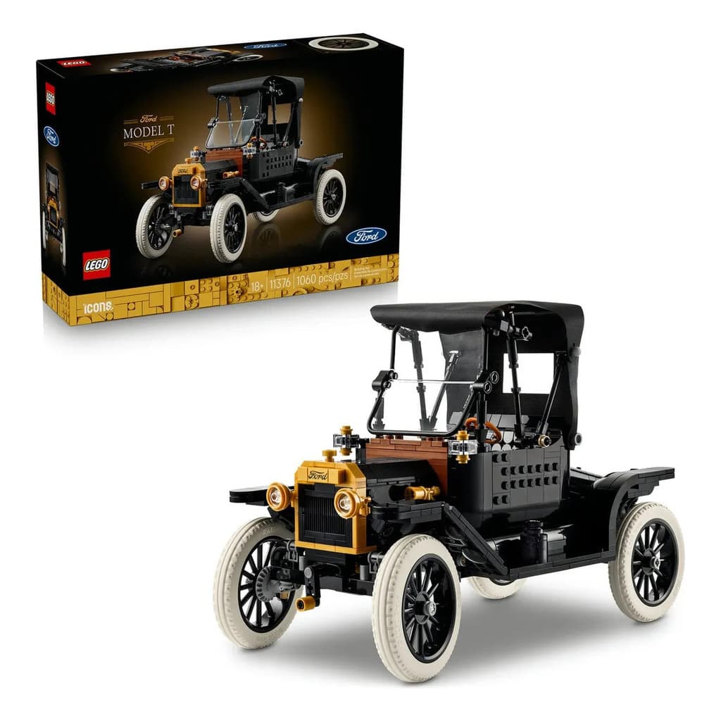 Blocos de Montar LEGO Icons Carro Ford Modelo T 11376 1060 Peças