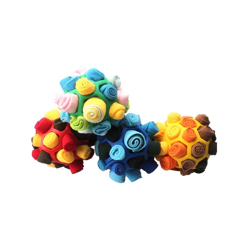 Novo brinquedo para cachorro com vazamento de comida Molar cheirando brinquedo integrado resistente à mordida