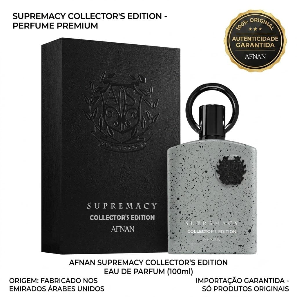 Perfume Afnan Supremacy Collector Edition EDP 100ml Masculino | Original Importado Luxo - Chypre Âmbar