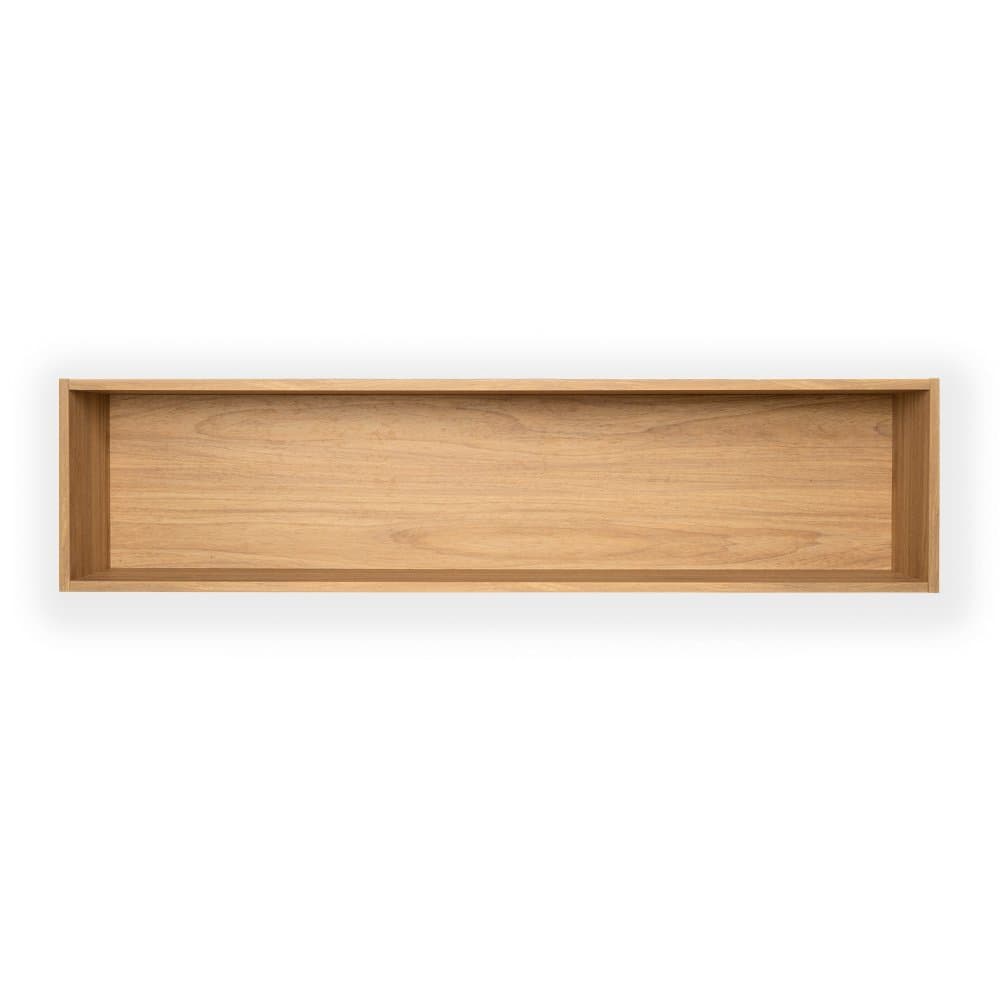 Prateleira Nicho de Parede Luna MDF Suporte Invisível para Quarto Sala Escritório - 120x18cm