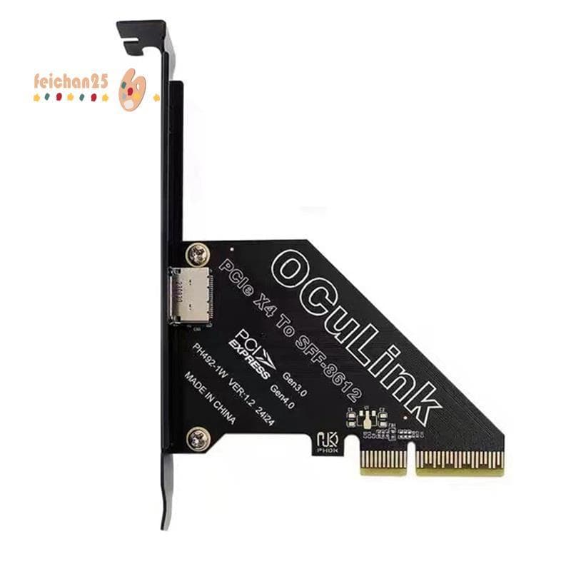 [Fast F] PCIe 4.0 X4 Para Oculink SFF8611/8612 Placa De Expansão SFF-8639 U . 2 SSD Gráfica Externa Win/Linux