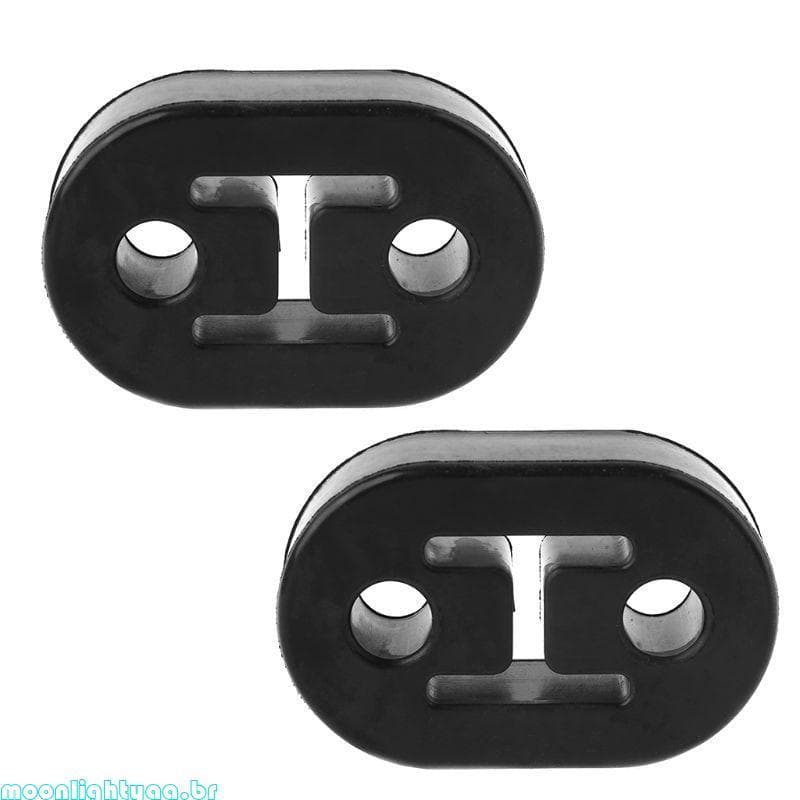 moonlightyaa1 2 Peças Cabide Borracha Para Escapamento Carro, Suporte Isolador Dois Furos, Bucha, Silenciado