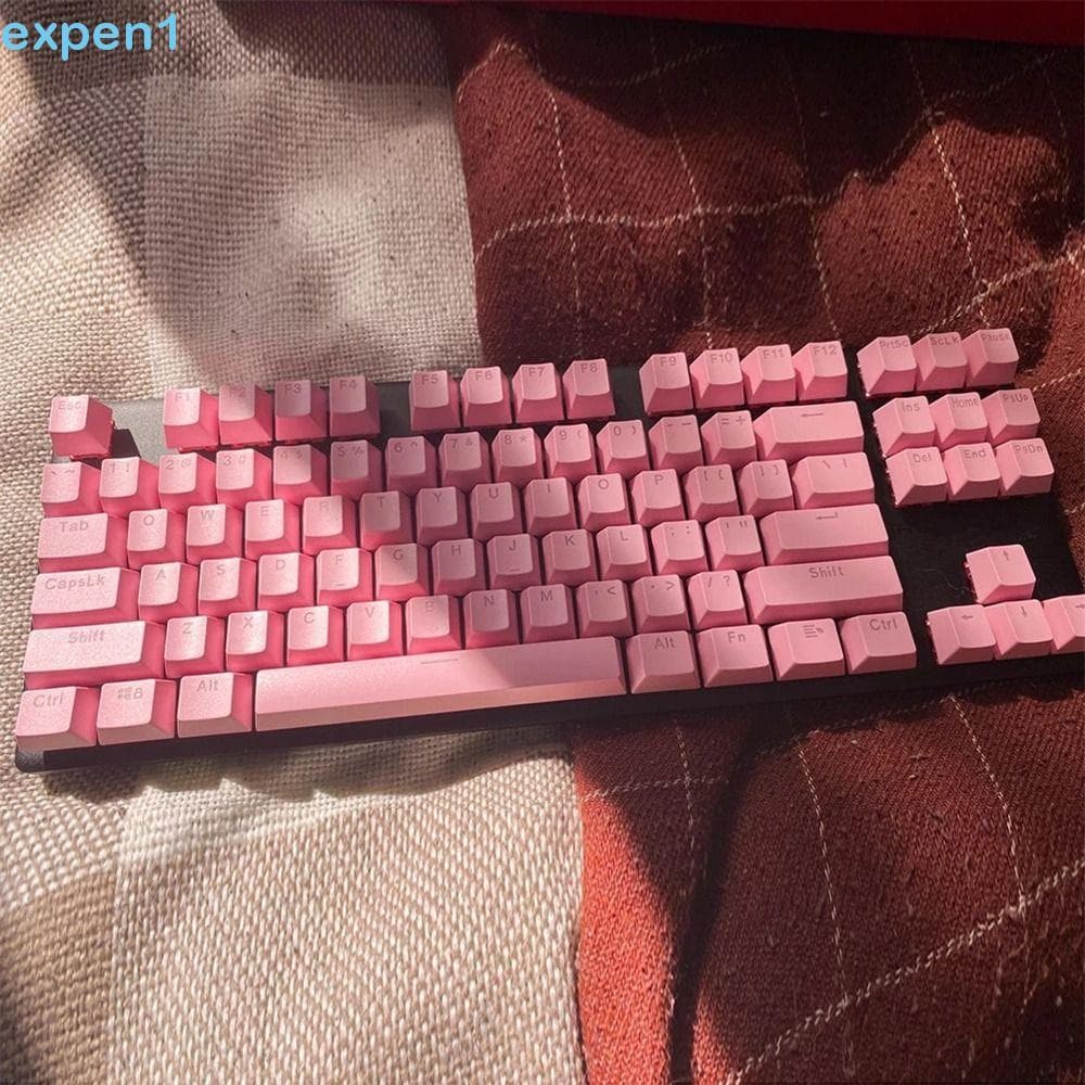 EXPEN Teclas Mecânicas Transparentes 104 Peças Teclado Mecânico 61/87 104/108 980k Em Branco