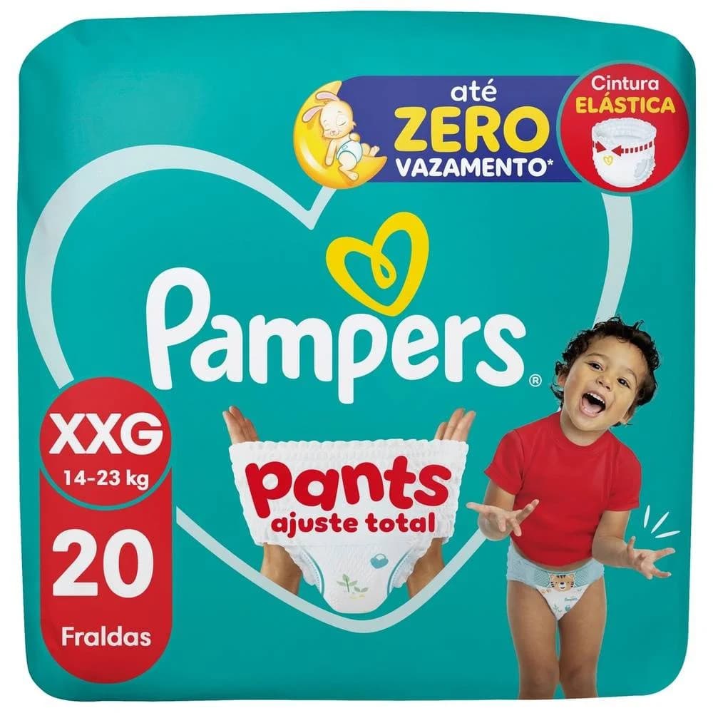 FRALDA PANTS MEGA AJUSTE TOTAL TAMANHO XXG 20UN PAMPERS