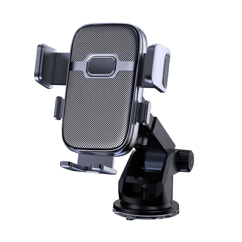 Suporte para celular tipo ventosa feito de material PC, rotativo, para uso em carro, com suporte de ABS para navegação.
