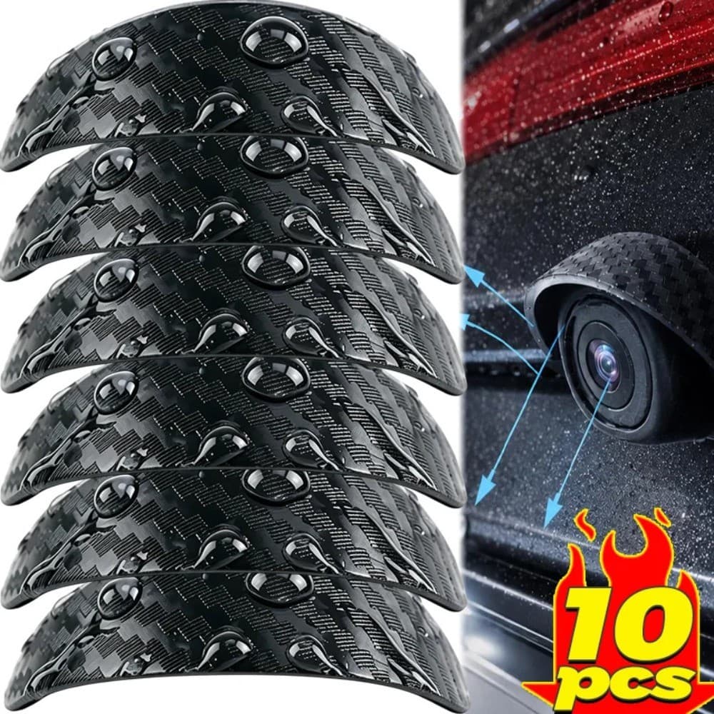 Viseira Da Câmera Traseira Do Carro À Prova Dwaterproof Água Flexível PVC Borracha Anti Chuva Capa Protetora Criativo Ac