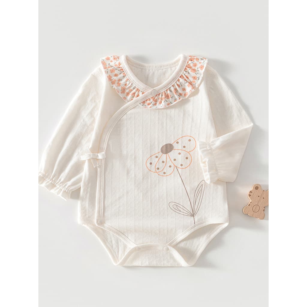 Mês inteiro roupas de bebê menina verão dois três meses bebê menina roupas de verão moda verão manga comprida estilo fin