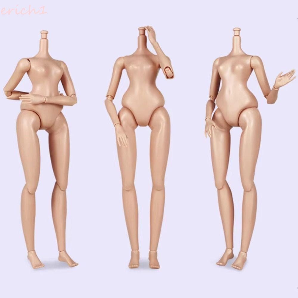 ERICH1 Brinquedos De Boneca Nude , 24.5 Cm De Altura Branco/Normal/Marrom 1/6 Corpo , Bonecas Nuas Articuladas Móveis