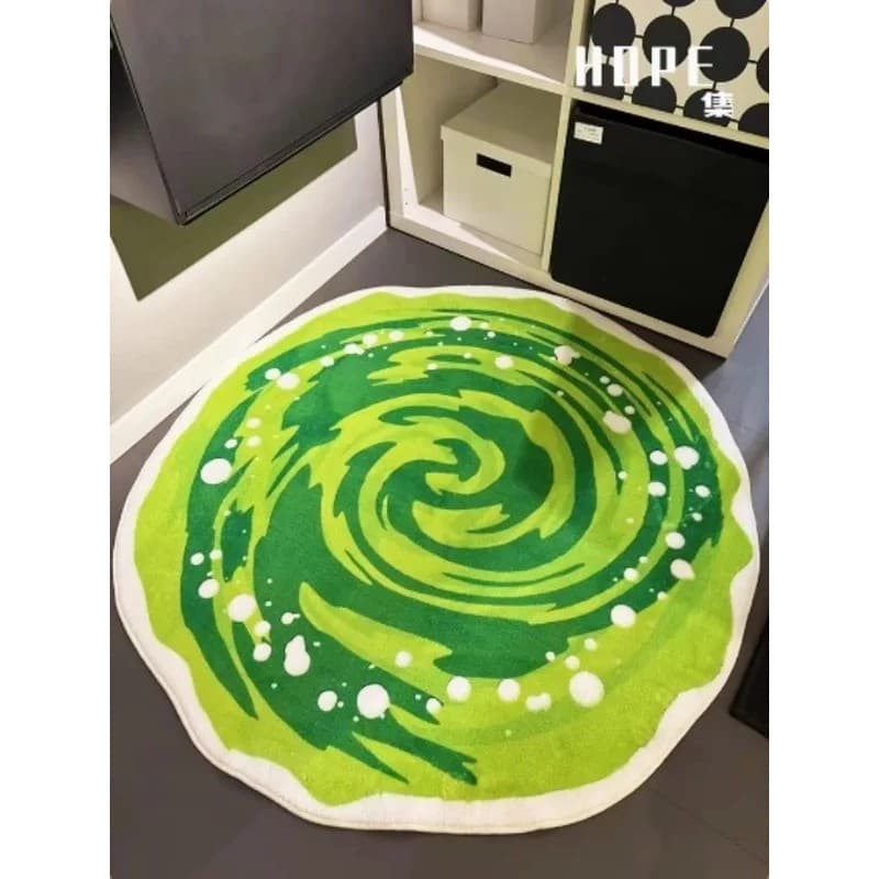 Tapete Redondo Criativo para Quarto, Tapete Antiderrapante para Sala de Estar, Decoração de Casa