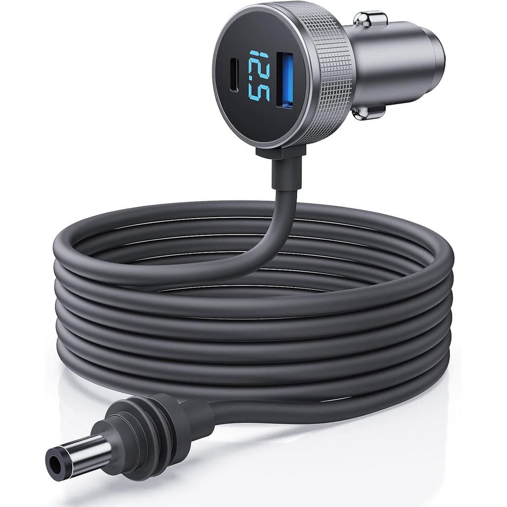 Cabo Starlink Mini, Carregador Veicular 3 em 1 Starlink Mini, Cabo de Alimentação DC + Adaptador para Acendedor de Cigar