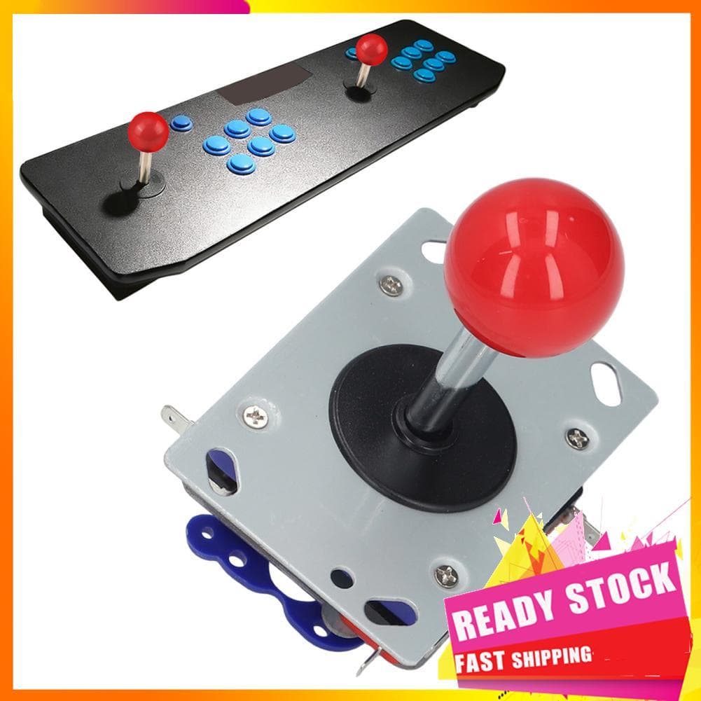 Gfgfgfgg Walfront Joystick Red Ball Top Handle Kit de controle DIY para jogos 2/4/8 Way [videogame]