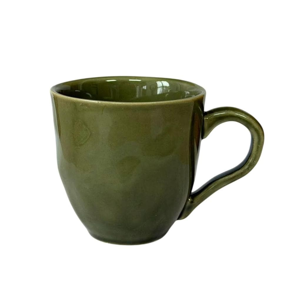 Xícara Chá Cerâmica Stoneware Orgânico Calm Verde 170ml 1un