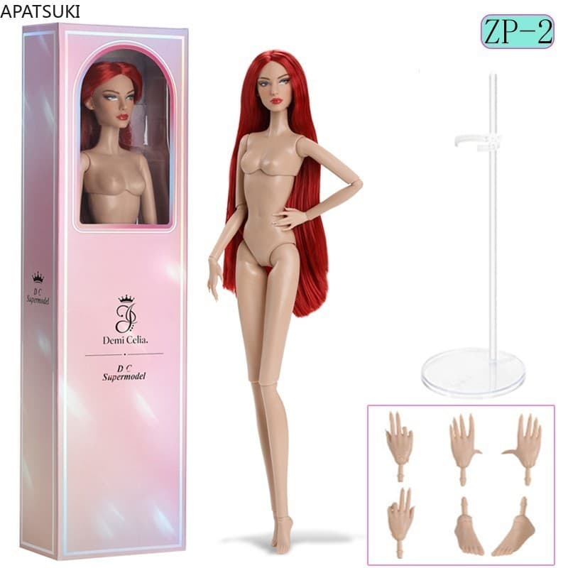 32cm Moda 12 " 1/6 Boneca BJD Supermodelo Princesa Bonecas Articuladas Corpo E Cabeça Brinquedos