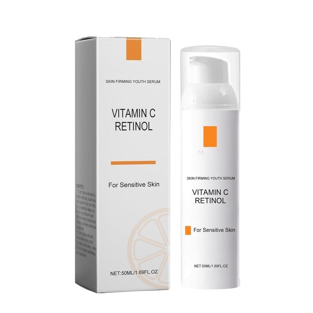 Sérum de Vitamina C e Retinol para Pele Sensível, Sérum Facial Anti-Idade para Linhas Finas e Rugas, Tratamento Facial I
