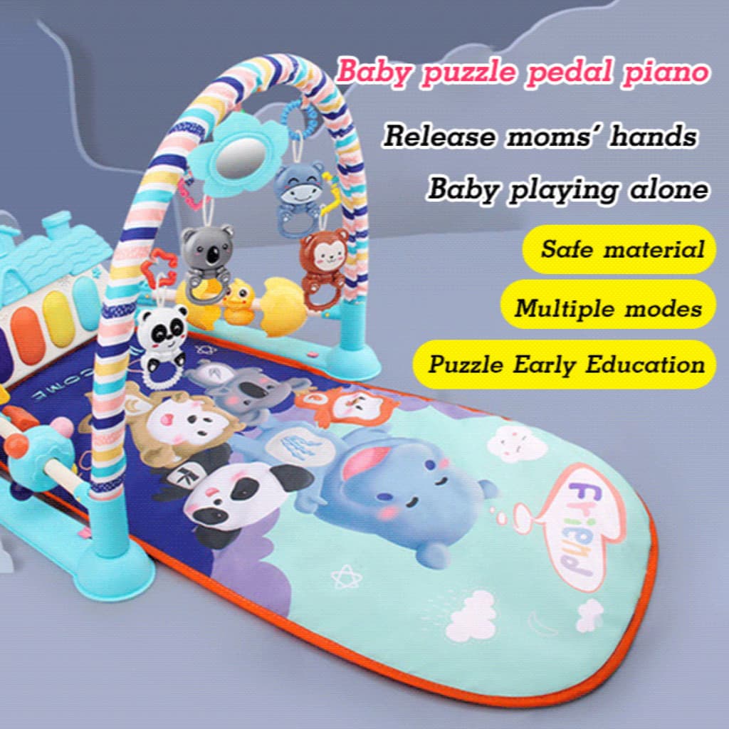 【Música para Bebês】Piano de pedal educativo para bebês/Brinquedo/Bebê/Educação/Música/Brinquedo Educativo