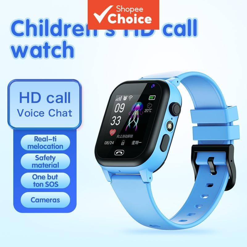 Relógio Inteligente Infantil SOS GPS Localização Chamada de Vídeo Cartão SIM 2G Para Crianças Smartwatch com Câmera À