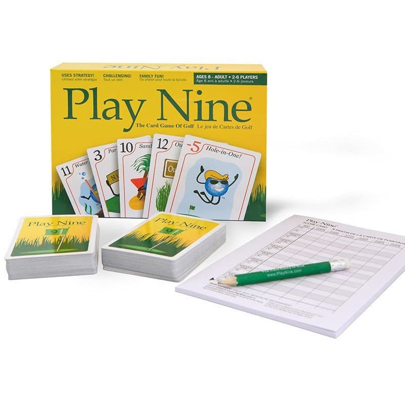 Jogo de Tabuleiro Play Nine Versão em Inglês, Jogo de Cartas para Festa em Família, Nine-Game Golf 7.21 SMRX