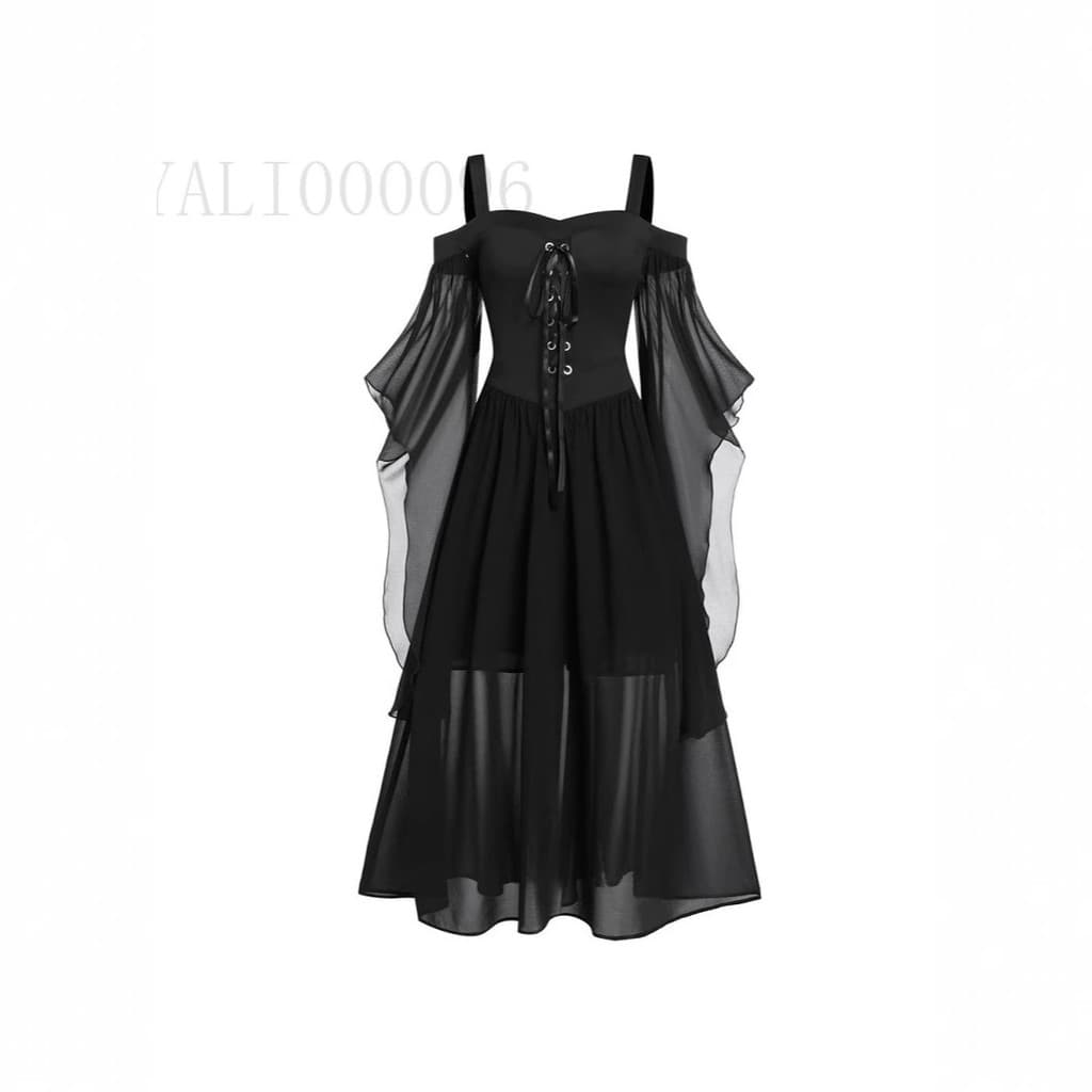 Novo vestido de halloween vestido Cross-Border halloween Suspender vestido amarrado vestido feminino