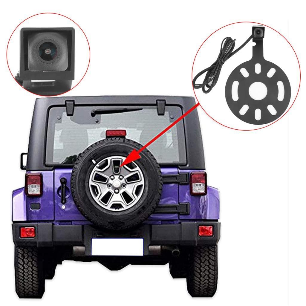 Câmera de visão traseira para carro, suporte para pneu sobressalente, 160 ° de largura, ip68, à prova d\'água, adequado