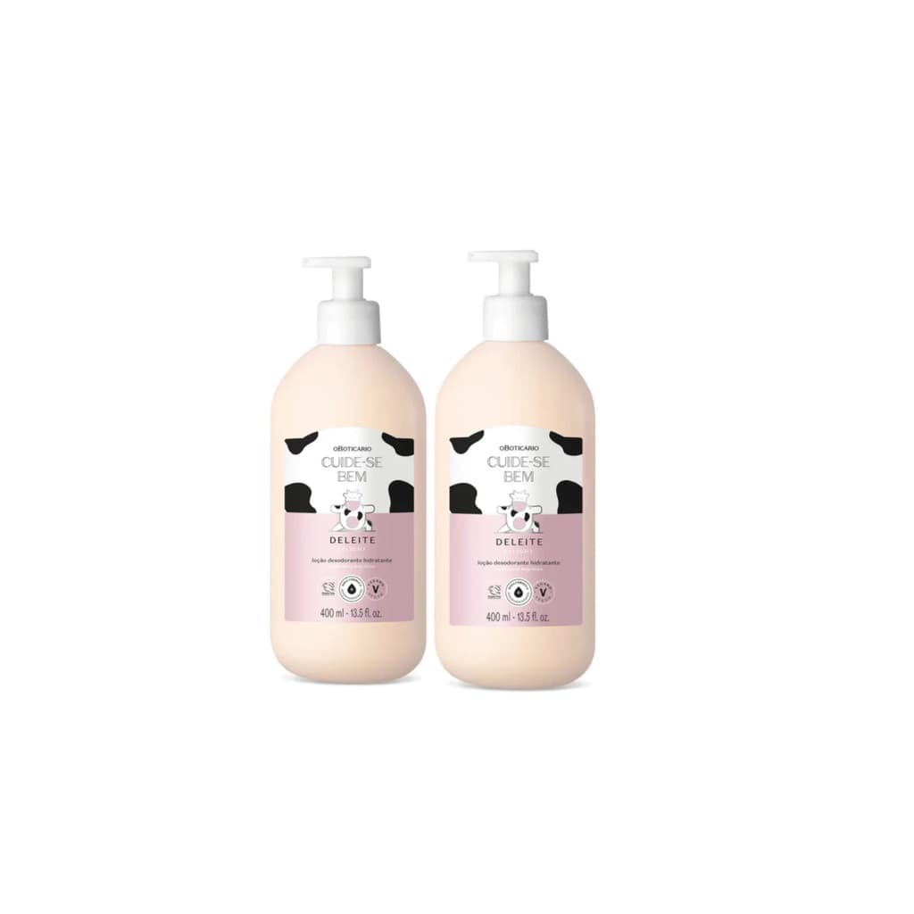 Deleite Cuide-se Bem Kit com 2 Hidratantes Corporais – Total 800ml