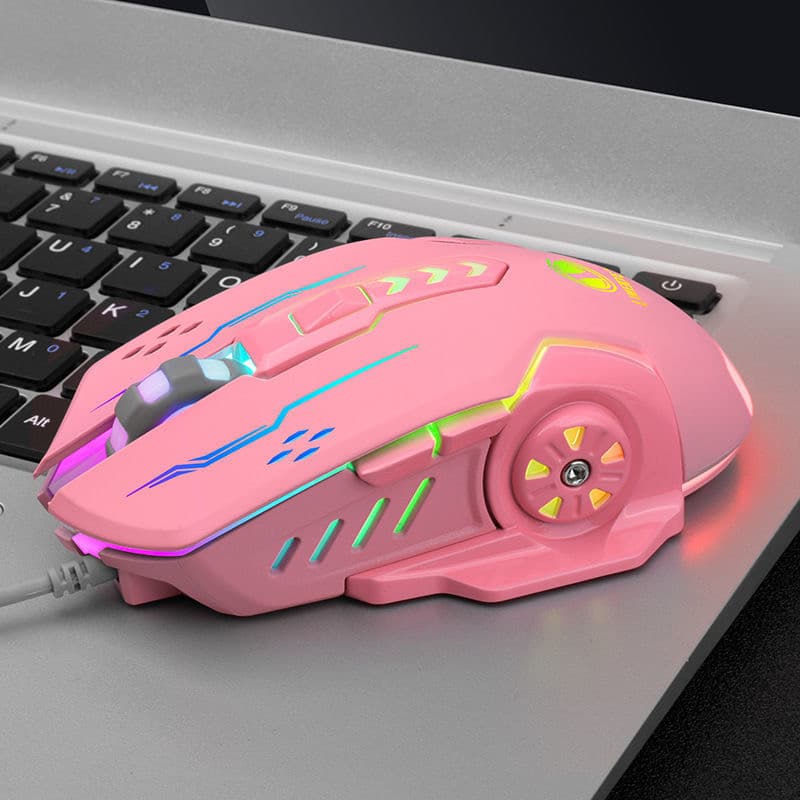 2026 novo produto potência magnésio V7 Mouse com fio jogo mecânico dedicado escritório Desktop computador Notebook USB U