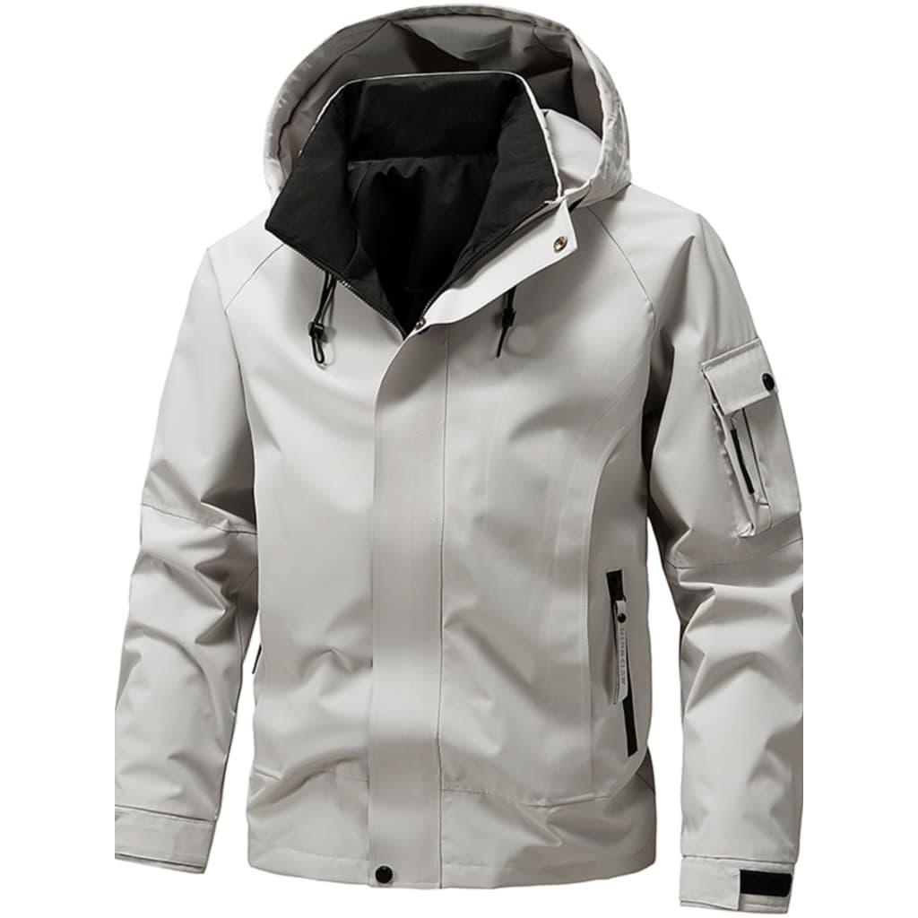 Jaqueta masculina 2025 primavera outono estilo fino com capuz macacão jaqueta masculina primavera topo Casual jaqueta ao