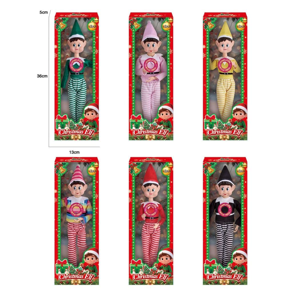 Natal 11 corpo articulado 47cm boneca elfo de natal com tema musical música música iluminação brinquedo boneca
