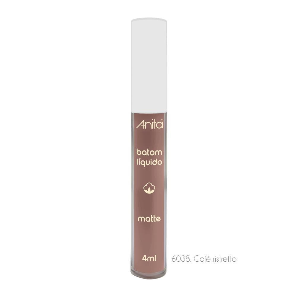 Batom Líquido Matte 6038 Café Ristretto 4ml Anita